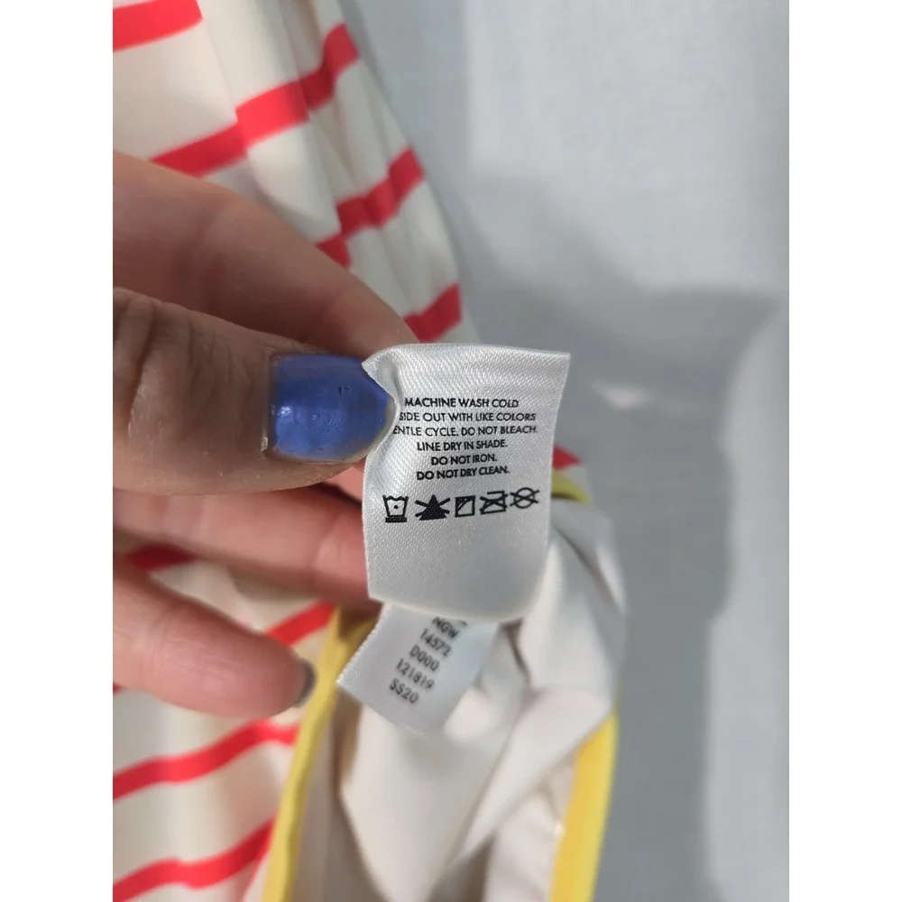 Hanna Andersson 110‎ 5 Red White Stripe One Piece Swimsuit You Are My Sunshine